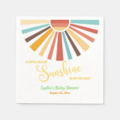 Kleiner Sonnenschein-Babydusche Serviette (Vorderseite)