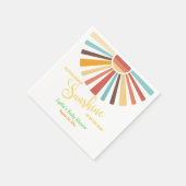 Kleiner Sonnenschein-Babydusche Serviette (Ecke)