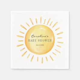 Kleiner Sonnenschein-Babydusche Serviette