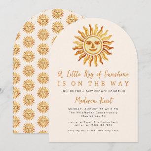 Kleiner Sonnenschein Boho Sun Baby Shower Einladung