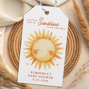 Kleiner Sonnenschein Boho Süße Sonne Baby Shower Geschenkanhänger
