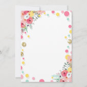 Kleiner Sonnenschein Geburtstag Einladung Pink Flo (Rückseite)