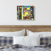 "Kleiner Sonnenschein in Gelb" Leinwanddruck (Insitu (Schlafzimmer))