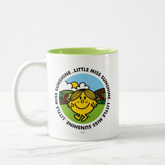 Kleiner Sonnenschein-Kreis Fräulein-Sunshine | Zweifarbige Tasse (Links)