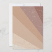 Kleiner Sonnenschein, moderne Boho Babydusche Einladung (Rückseite)