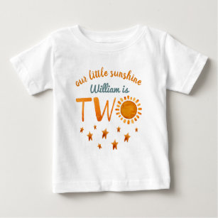 Kleiner Sonnenschein Name 2. Geburtstag Junge   Baby T-shirt