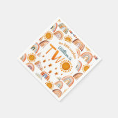 Kleiner Sonnenschein Name 2. Geburtstag Junge Serviette (Ecke)