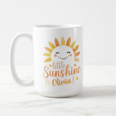 Kleiner Sonnenschein personalisierter Mug Kaffeetasse (Links)