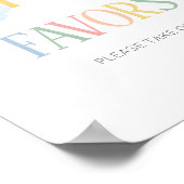 Kleiner Sonnenstrahl Regenbogen Geschenke Schild (Ecke)
