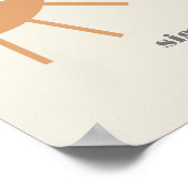 Kleiner Sonnenstrahl Vintages Mimosa Bar Poster (Ecke)