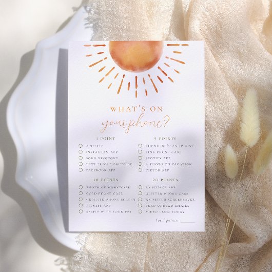 Kleiner Sonnenstrahl Was ist auf deinem Handyspiel Einladung