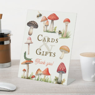 Kleiner Spaß Pilz Biene Baby Karten & Geschenke Sockelschild