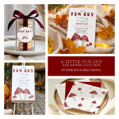 Kleiner Spaß Typ Woodland Wasserfarbe Rotes Pilz Serviette