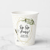 Kleiner Spaßiger Martini Abend Pappbecher (Vorderseite)