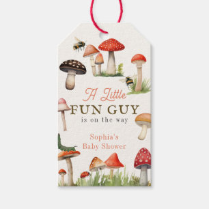 Kleiner Spaßpilz Pilz Bienenjunge Baby Shower Geschenkanhänger
