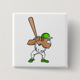Kleiner Spieler des großen Schlägers Button