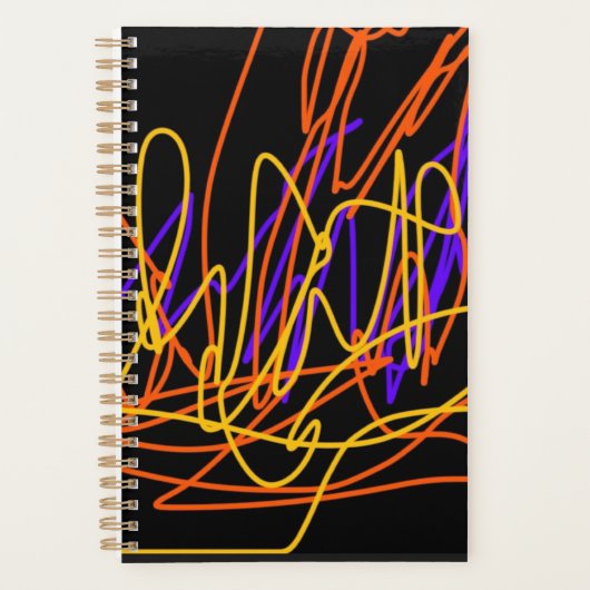 Kleiner Spiralplaner mit modernem Neondesign Planer (Vorderseite)