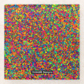 Kleiner Spritzer - Untersetzer aus Glas (Vorderseite)