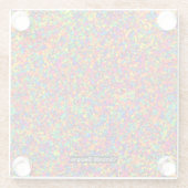 Kleiner Spritzer - Untersetzer aus Glas (Rückseite)