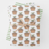 Kleiner Spross oder Garten Geschenkpapier Set (Beispiel)