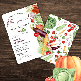 Kleiner Sprout ist auf dem Weg zur Wasserfarbendus Einladung