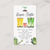 Kleiner Sprout Roter Gartenstiefel Windelwindeln Begleitkarte (Vorderseite)