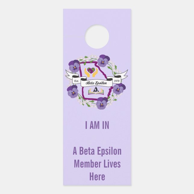 Kleiner Standard-Türenhalter, Standard-Semi-Glanz Türanhänger (Vorderseite)