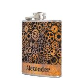 Kleiner Steampunk-Individuelle Name Flachmann (Links)