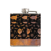 Kleiner Steampunk-Individuelle Name Flachmann (Rückseite)