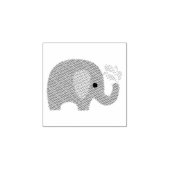 Kleiner Stempel - Elefantendusche (Prägung)