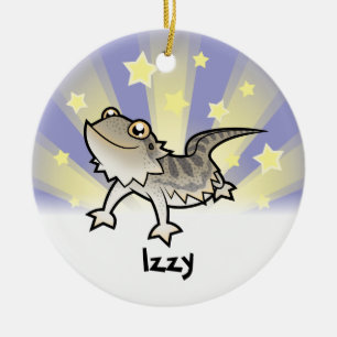 Kleiner Stern Bartagame / Rankins Drache Keramikornament