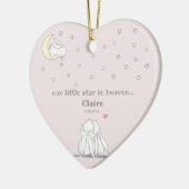 Kleiner Stern im Himmel Niedlicher Verlust von Kin Keramik Ornament (Links)