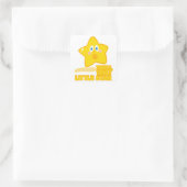 Kleiner Stern Quadratischer Aufkleber (Tasche)