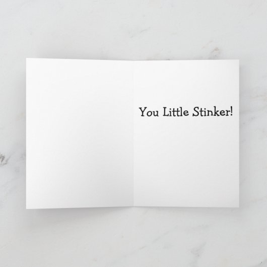 Kleiner Stinkerchipmunk-Geburtstag Karte (Innenseite)