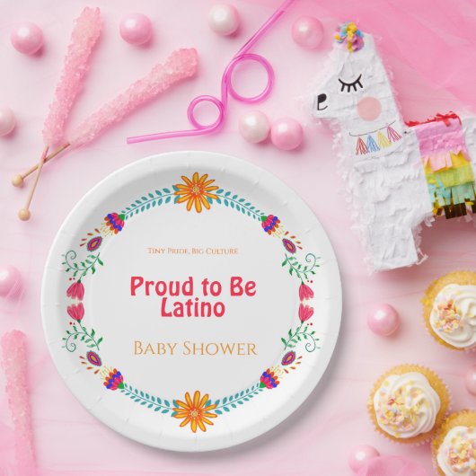 Kleiner Stolz, große Kultur - stolz Latino Baby se Pappteller (Party)