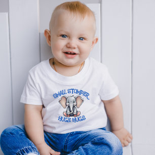 Kleiner Stomper, riesige Hugs Baby T-shirt