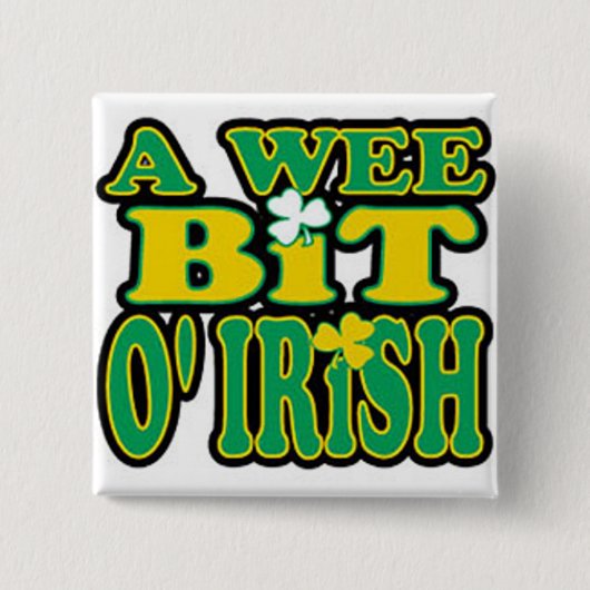 Kleiner Stückchen O'Irish Knopf Button (Vorderseite)
