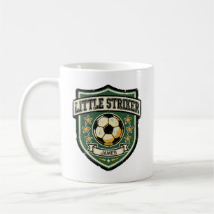 Kleiner Stürmer Vintage-Fußball Kaffeetasse