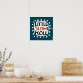 Kleiner Sushi-Roll Poster Wandkunst (Küche)