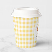 Kleiner Süsse-Kuchen ist auf dem Weg Babydusche Pappbecher (Rechts)