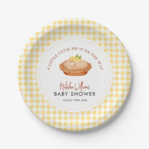 Kleiner Süsse-Kuchen ist auf dem Weg Babydusche Pappteller