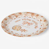 Kleiner Süsse-Kuchen macht einen 1. Geburtstag Pappteller (Schrägansicht)