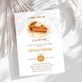 Kleiner Süsse Pie ist auf der Way Pumpkin Babydusc Einladung