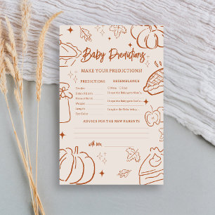 Kleiner Süßer Baby Shower Baby Vorhersagen Spiel