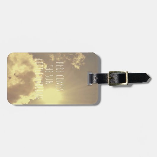 Kleiner süßer Gepäckanhänger (Vorderseite horizontal)