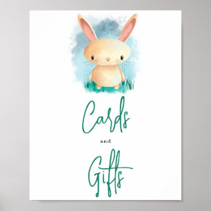 Kleiner süßer Hase - Karten und Geschenke Poster