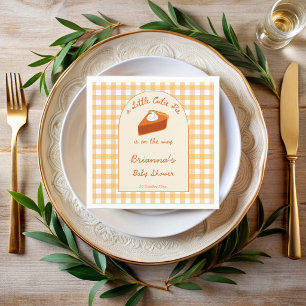 Kleiner Süßer Kürbiskuchen-Plaid-Baby-Party Serviette