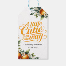 Kleiner Süßer Orange Baby Shower Personalisiert