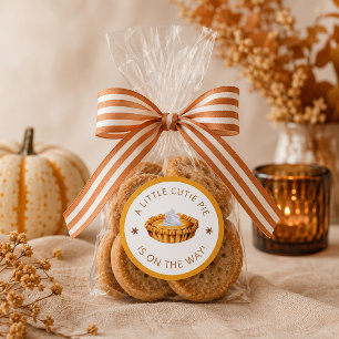 Kleiner Süßer Pie Fall Baby Shower Aufkleber