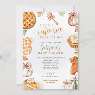 Kleiner Süßer Pie Kommt Auf Dem Weg Baby Shower Ei Einladung